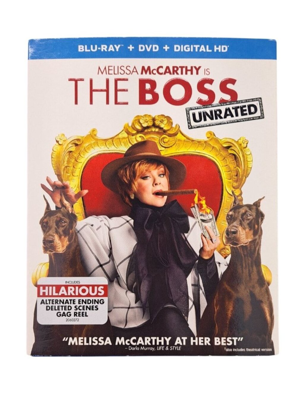 The Boss Blu-Ray & DVD Unrated Version Melissa McCarthy Bonus Features Dinklage